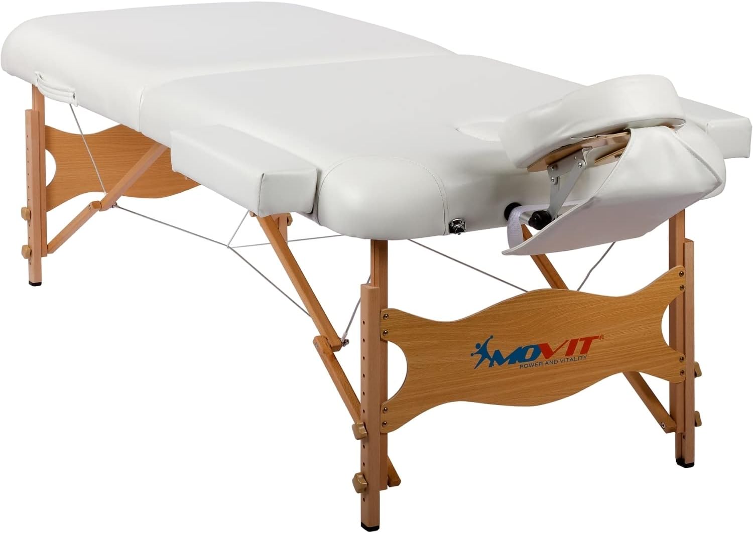 Massageliege Schwarz/Weiss