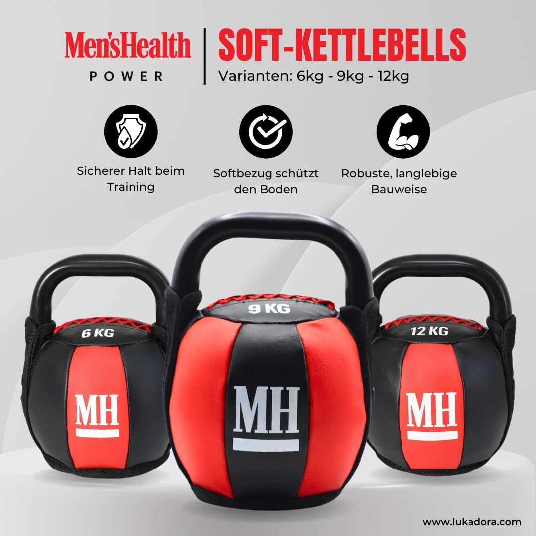 Soft Kettlebell mit Griff 6 - 12 kg