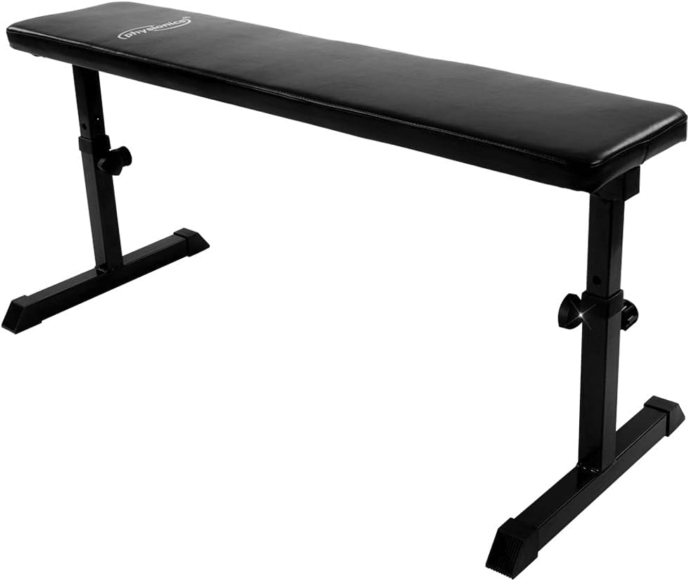 Flachbank Höhenverstellbar Schwarz