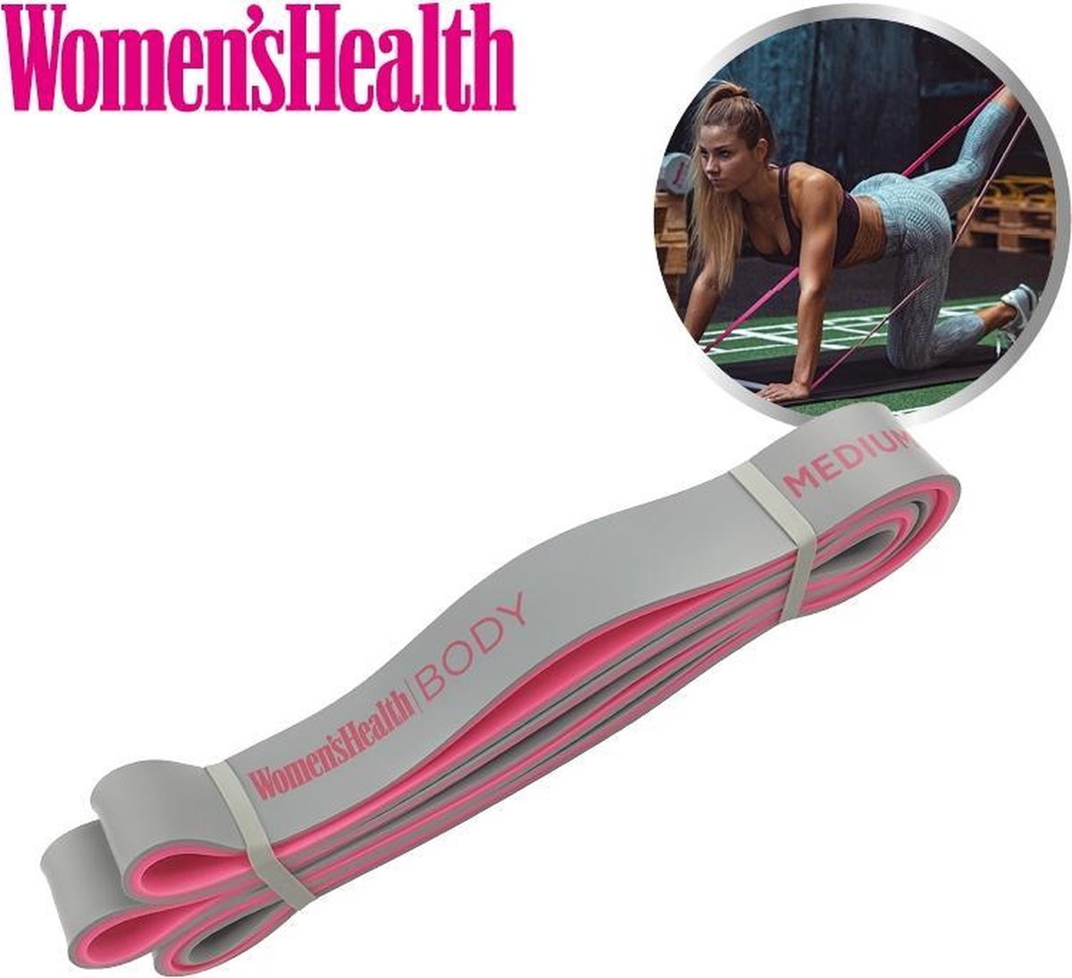 Trainingsband Pink/Grau