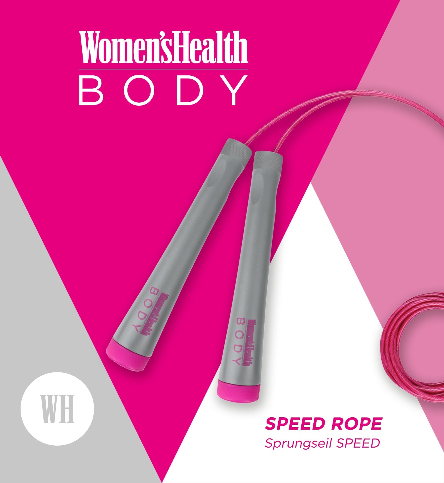 Springseil Pink/Grau