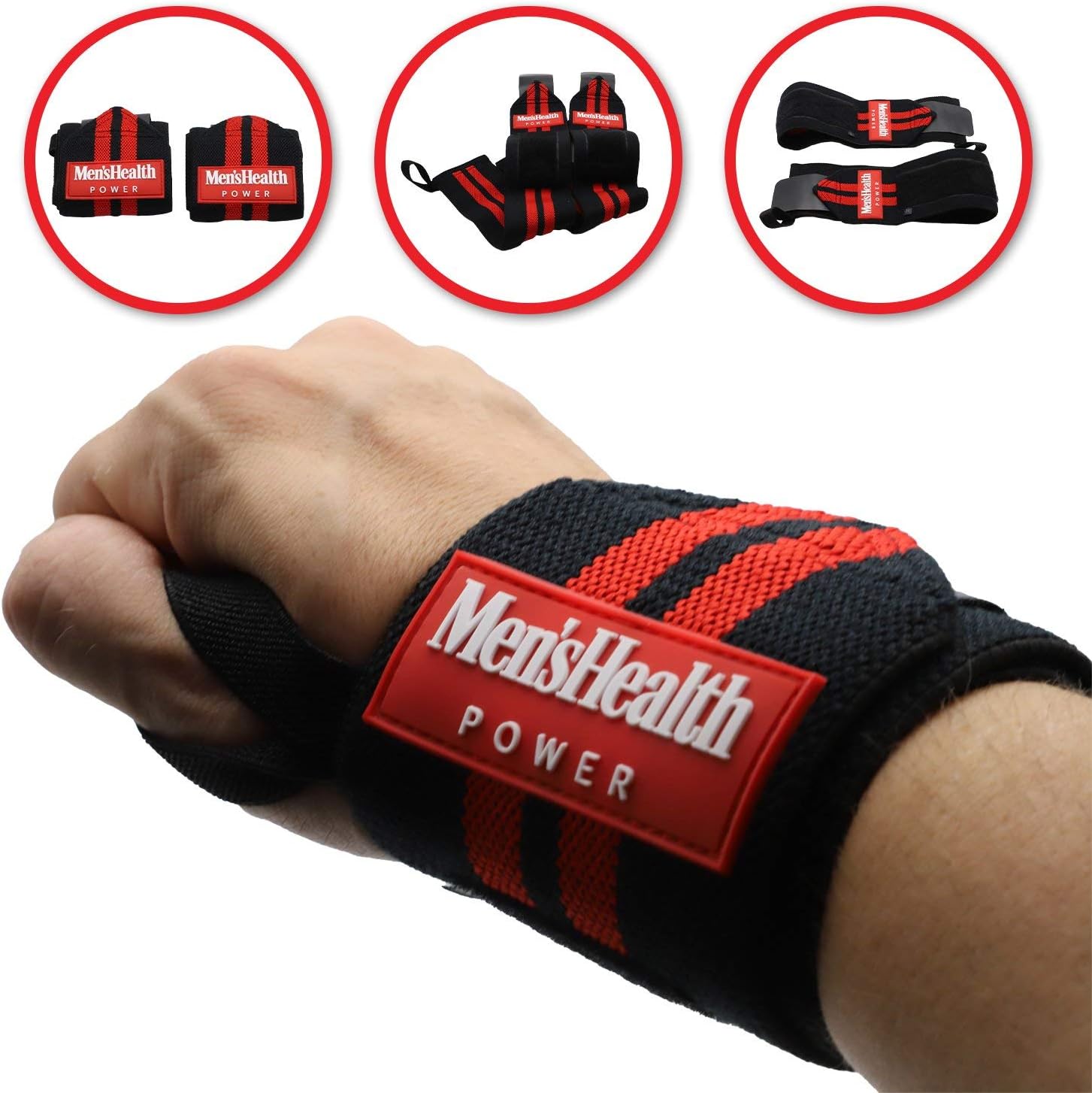 Handgelenk Bandagen Schwarz/Rot