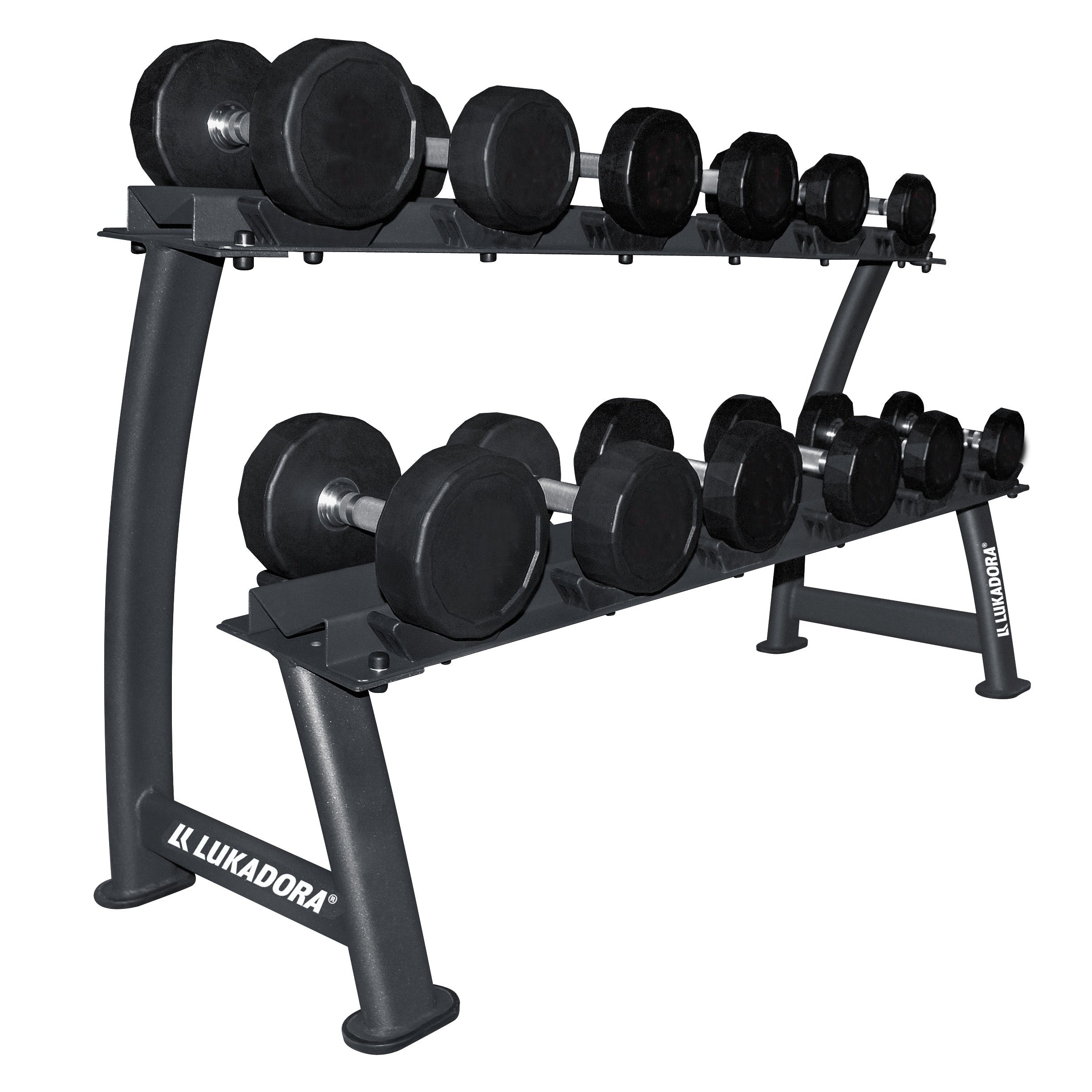 Kurzhantelablage Schwarz