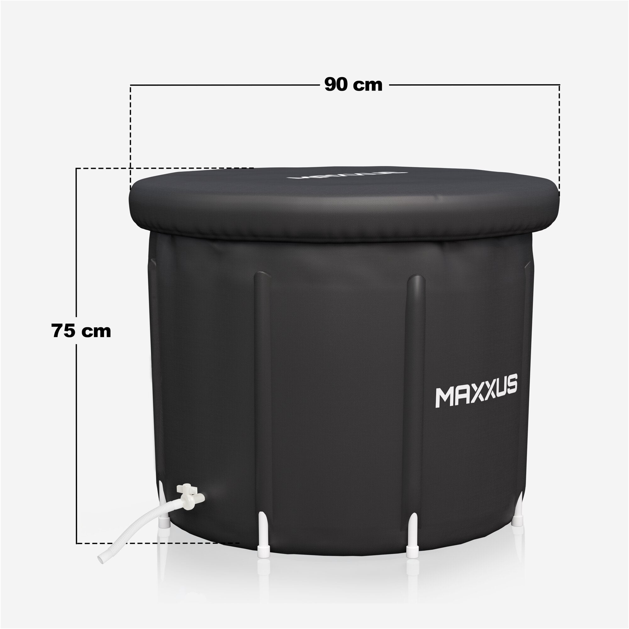 Eisbad XL 450 L - Aufblasbare Eistonne für Kryotherapie & Regeneration