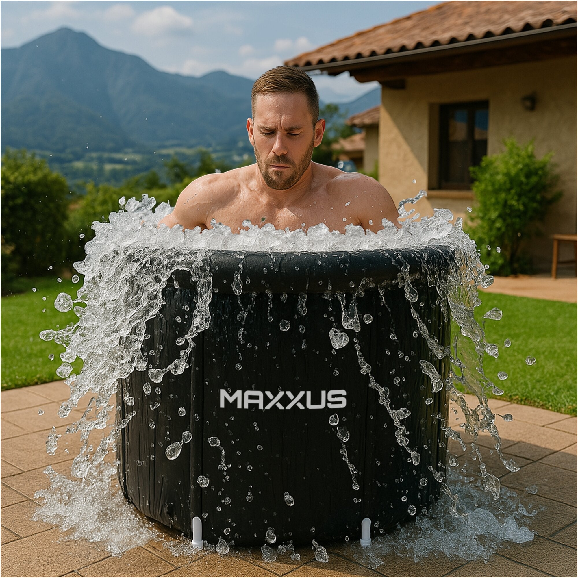 Eisbad XL 450 L - Aufblasbare Eistonne für Kryotherapie & Regeneration