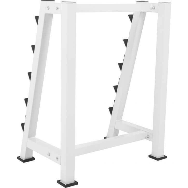 Langhantelablage Weiss/Schwarz