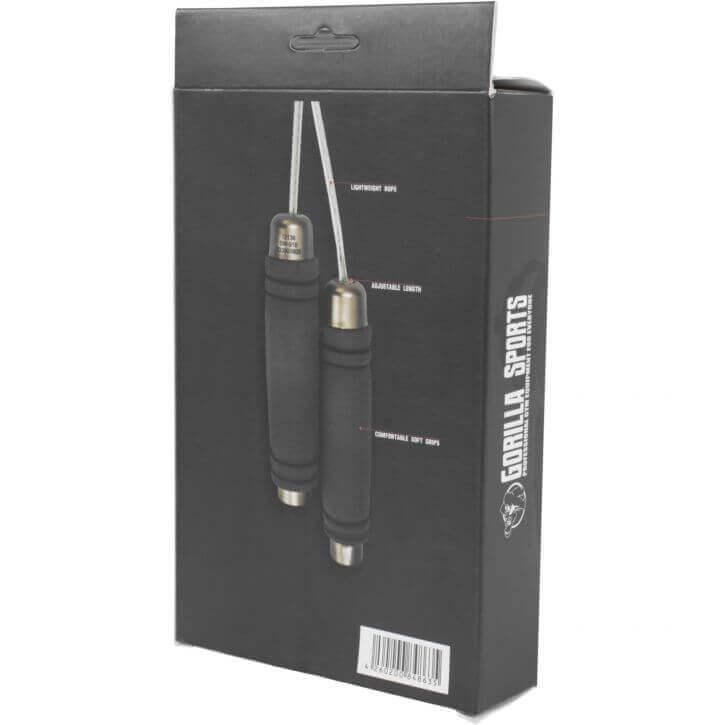 Springseil Speed Rope Grau/Goldfarben 300 cm