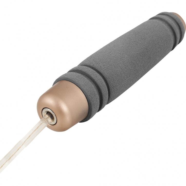 Springseil Speed Rope Grau/Goldfarben 300 cm