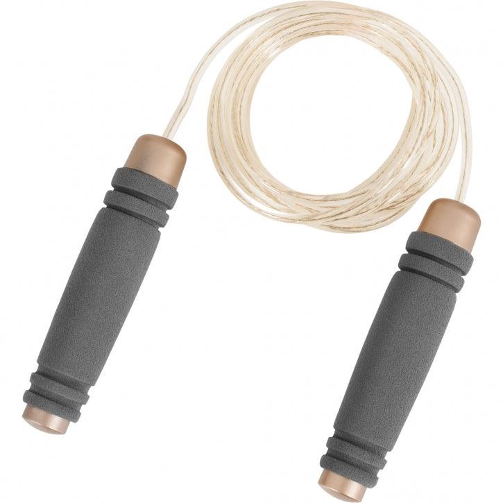 Springseil Speed Rope Grau/Goldfarben 300 cm