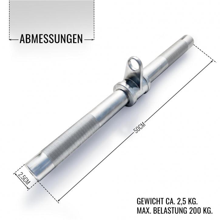Trizeps Bizeps Stange mit Drehgelenk aus Chrom