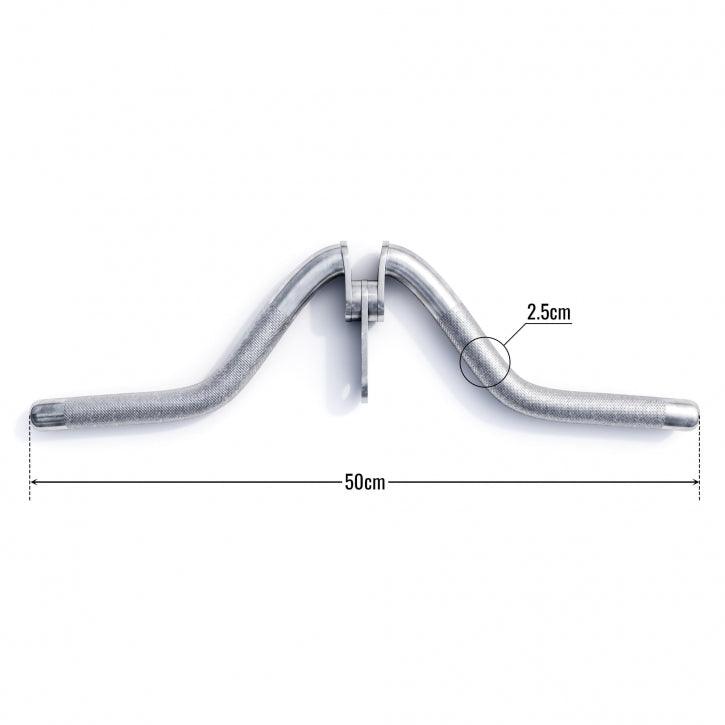 Trizeps Curlgriff mit Drehgelenk in Chrom