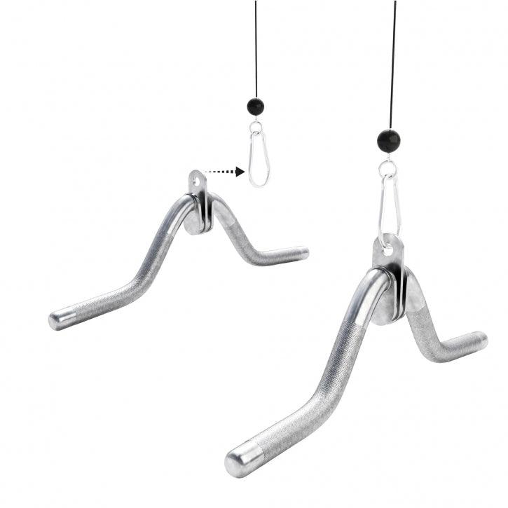 Trizeps Curlgriff mit Drehgelenk in Chrom