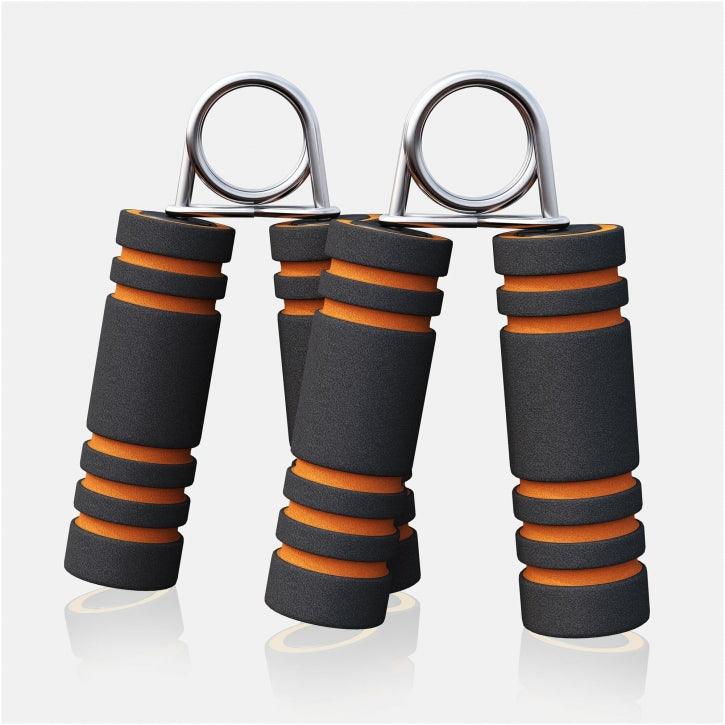 Fingerhantel Schwarz/Orange mit Schaumstoff