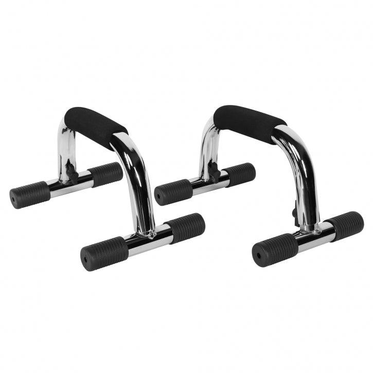 Liegestützgriffe verchromt