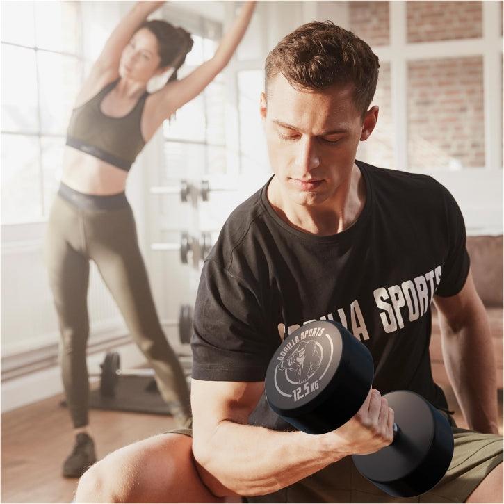 Kurzhantel Gummi 2,5 - 40 kg