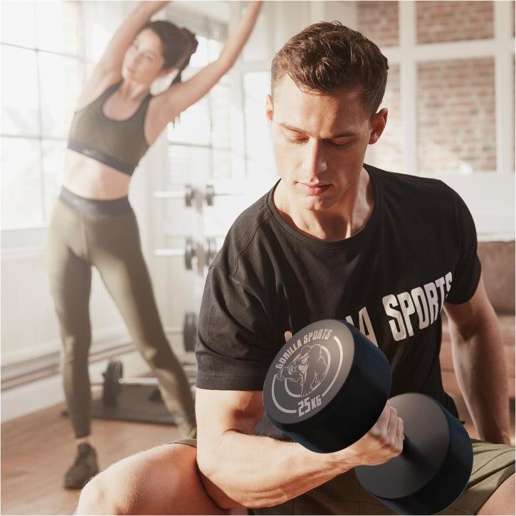 Kurzhantel Gummi 2,5 - 40 kg