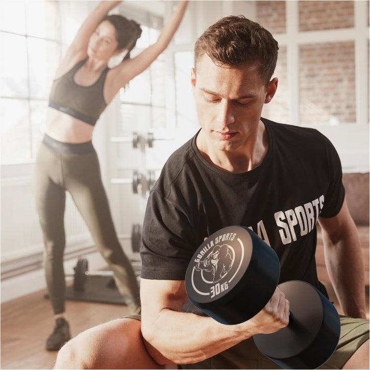 Kurzhantel Gummi 2,5 - 40 kg