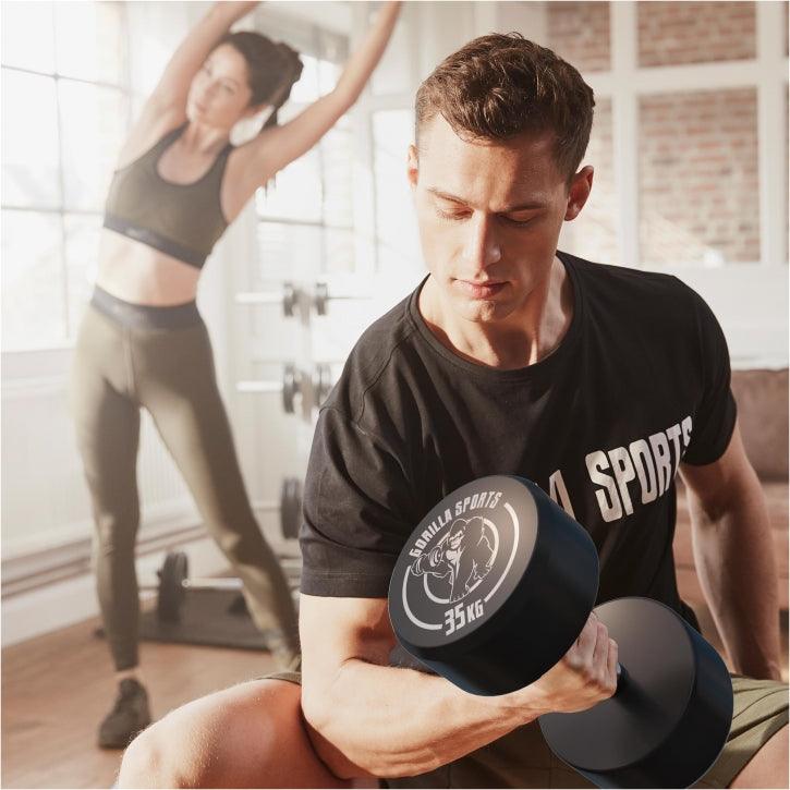 Kurzhantel Gummi 2,5 - 40 kg