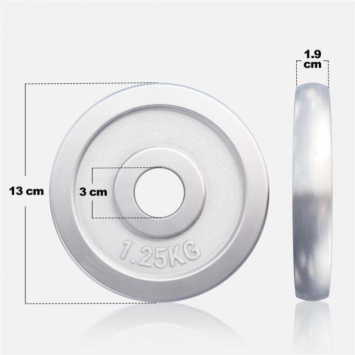 Hantelscheibe 30/31 mm Chrom 0,5-30 KG