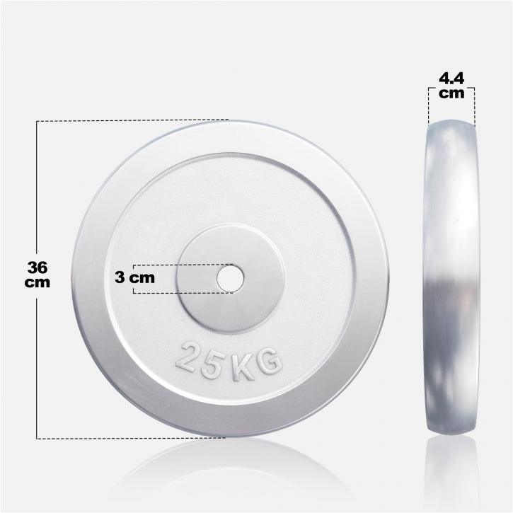 Hantelscheibe 30/31 mm Chrom 0,5-30 KG