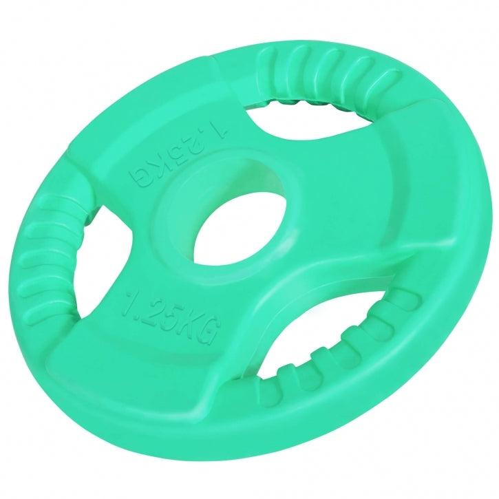 Olympiastangen Set Gummi Gripper 75 kg