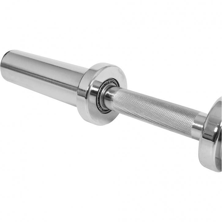 Kurzhantelstange 50 mm Chrom 50 cm Federverschluss