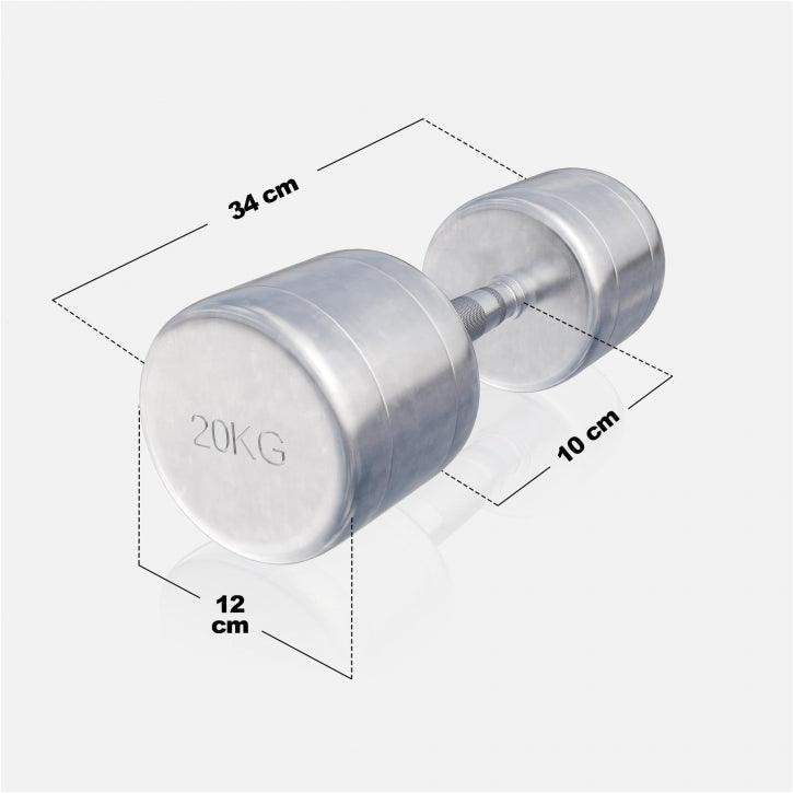 Kurzhantel Chrom 1 - 20 kg