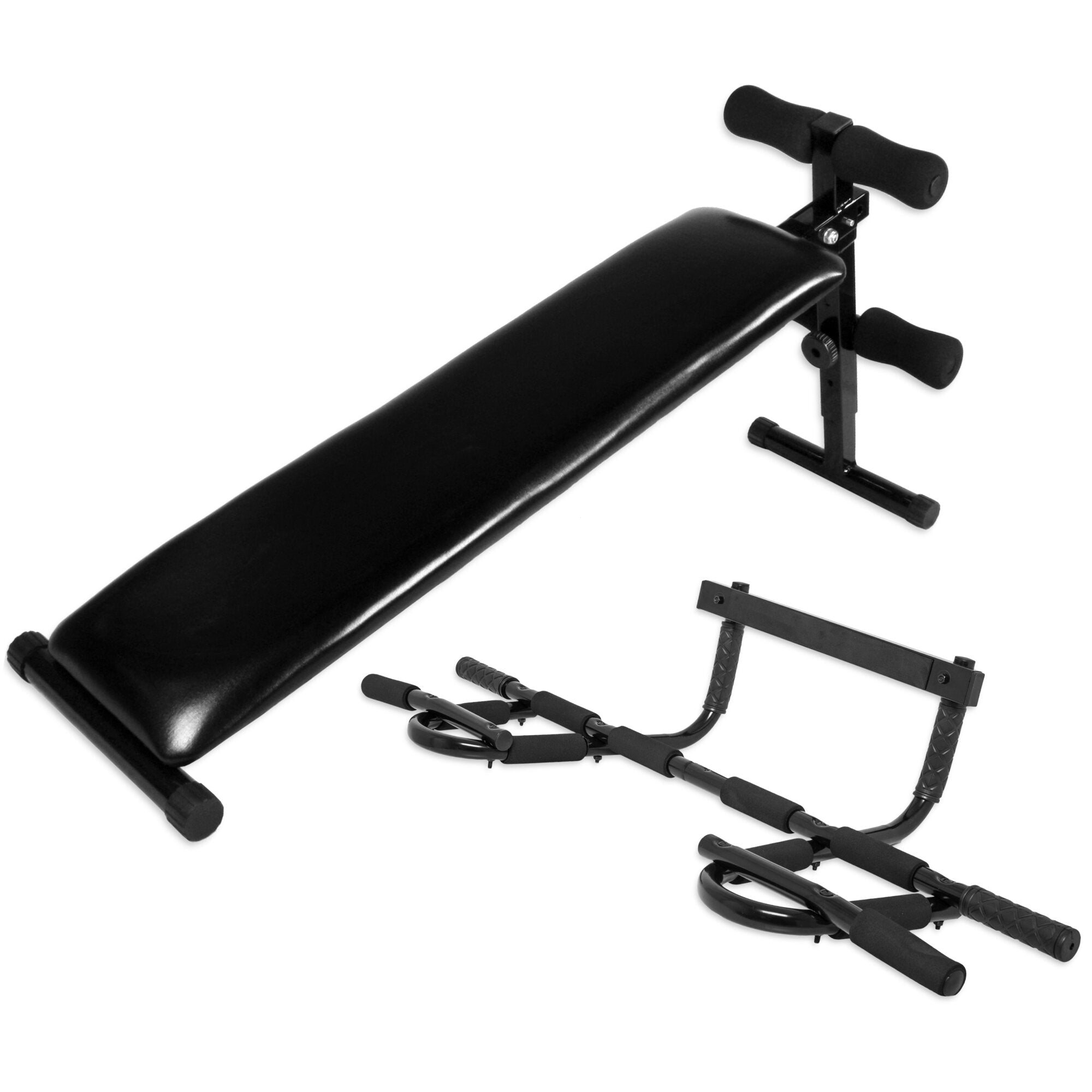 Sit Up Bank + Multifunktions Pull Up Bar Set