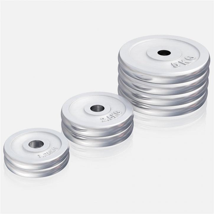 Hantelscheibe 30/31 mm Chrom 0,5-30 KG