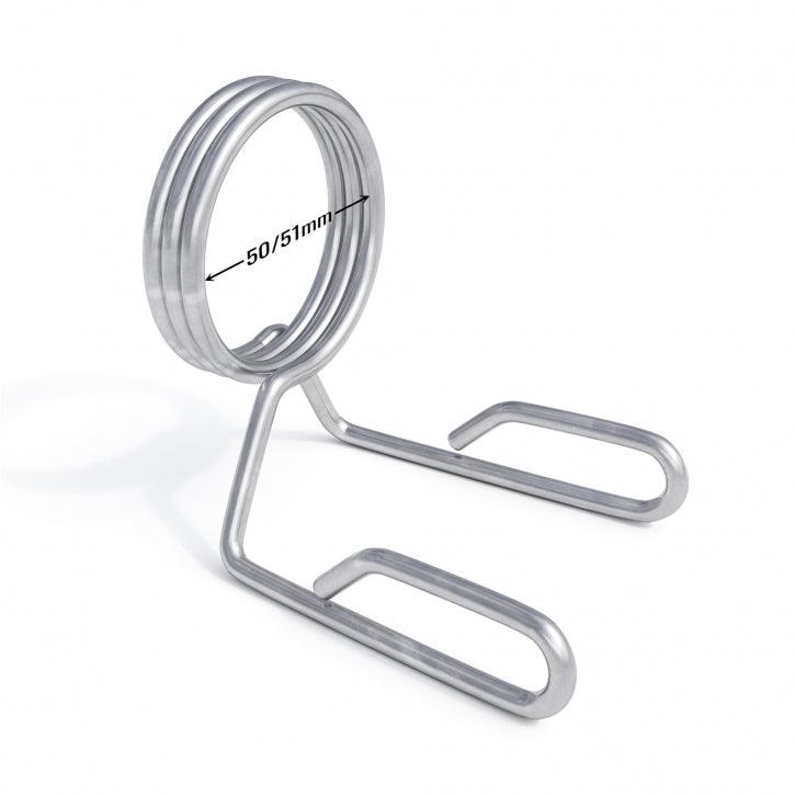 Federverschlüsse für Hantelstangen 50/51 mm Chrom 2-er Set