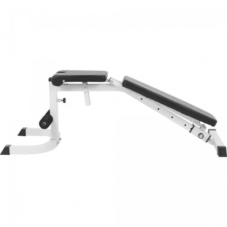 Verstellbare Schrägbank mit Curlpult Weiß