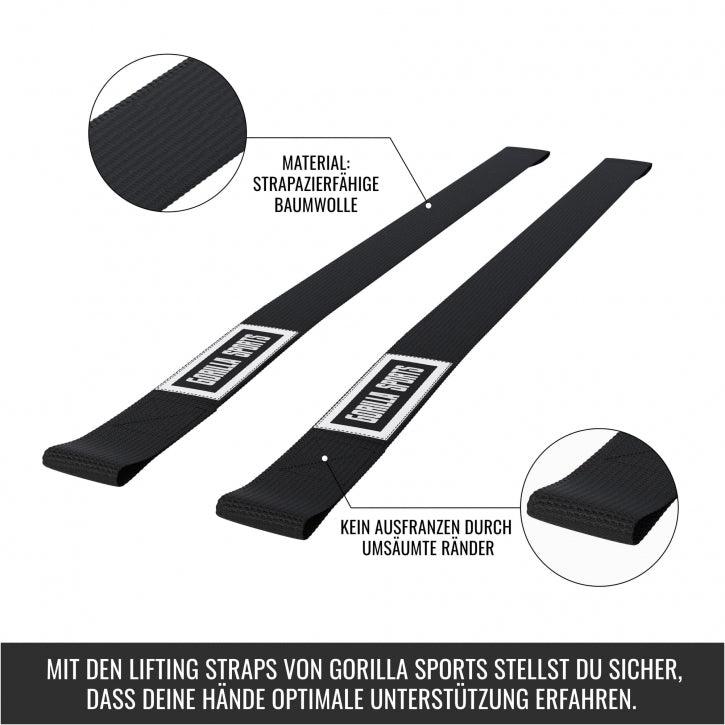 Lifting Straps Schwarz/Weiß