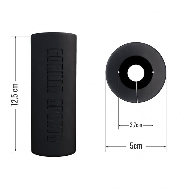 Hantelgriffe aus Silikon in Schwarz