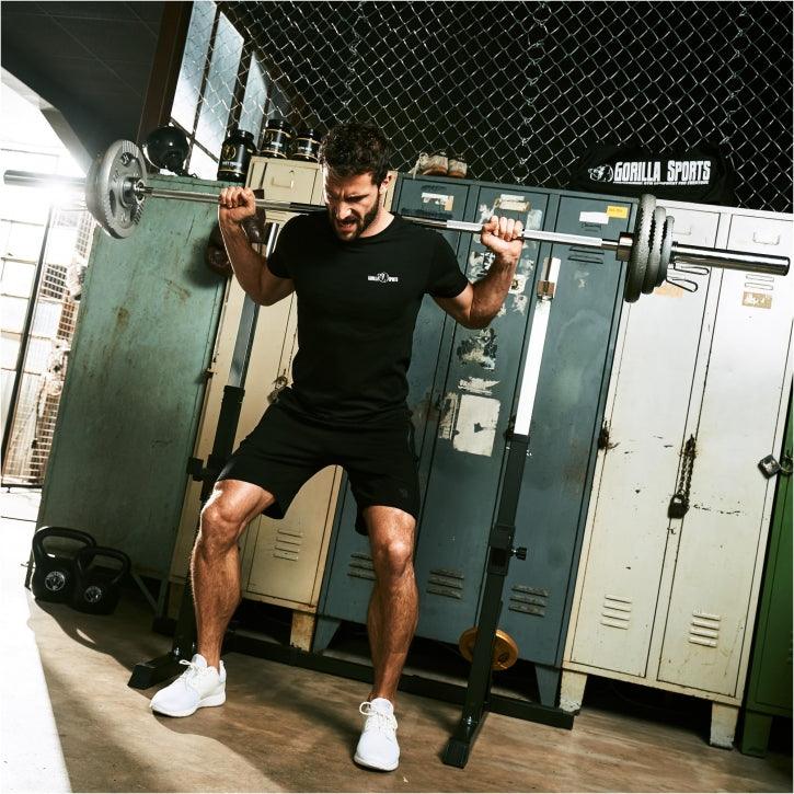 Kniebeugenständer in Schwarz