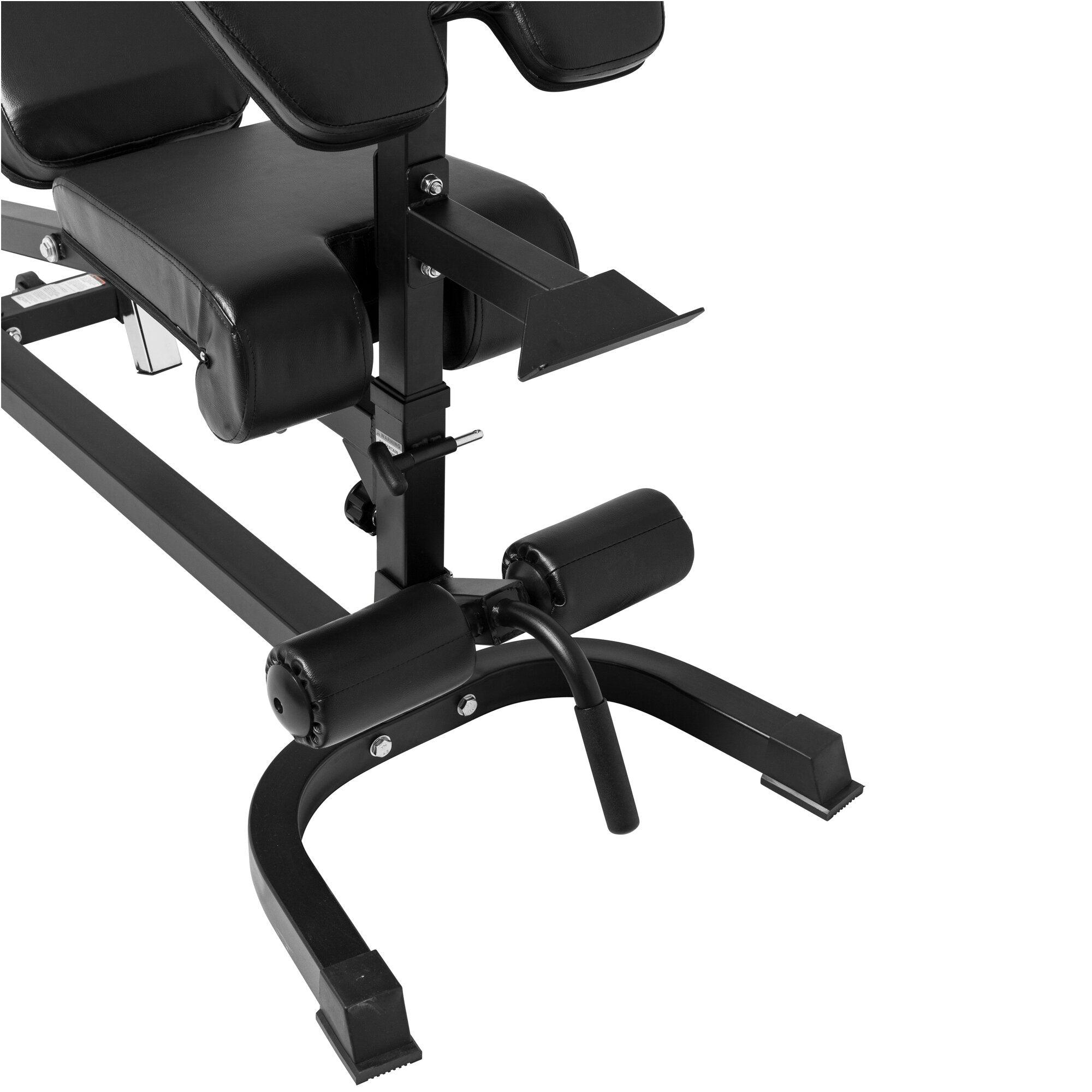 Verstellbare Schrägbank inkl. Beinstrecker und Curlpult