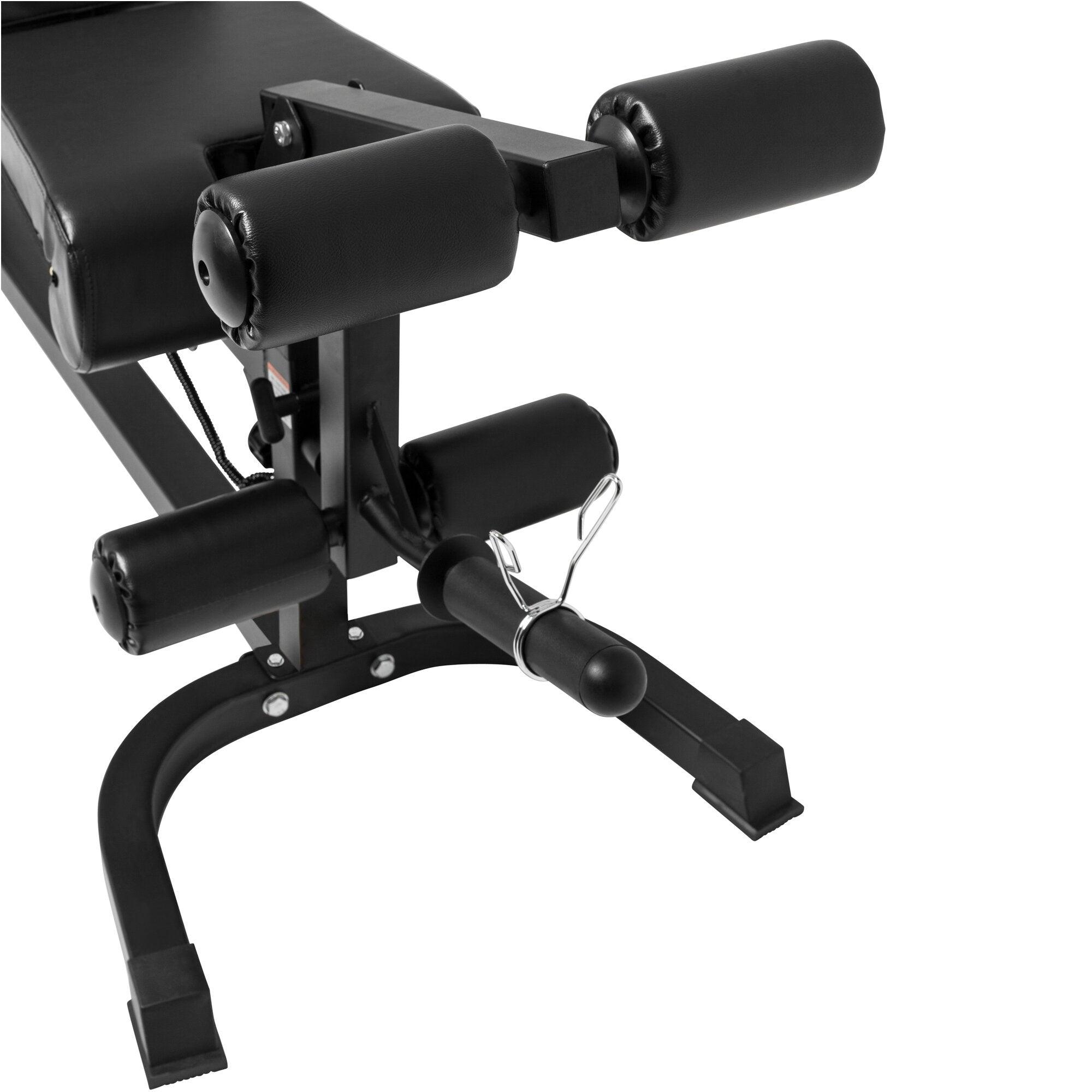 Verstellbare Schrägbank inkl. Beinstrecker und Curlpult