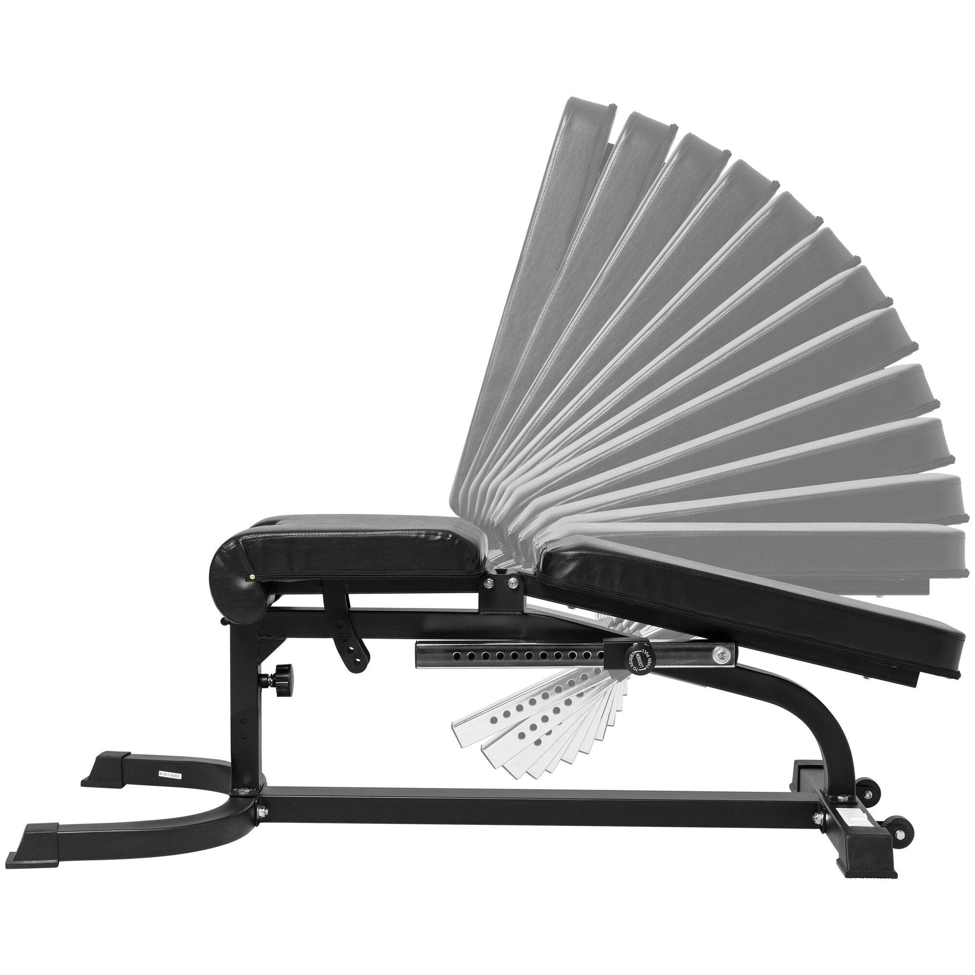 Verstellbare Schrägbank inkl. Beinstrecker und Curlpult