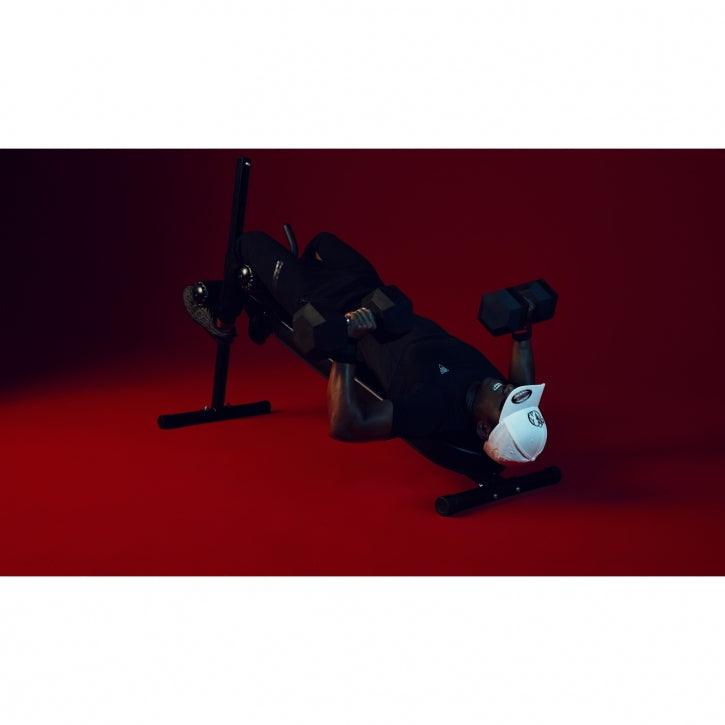 Verstellbare Sit Up Bank schwarz