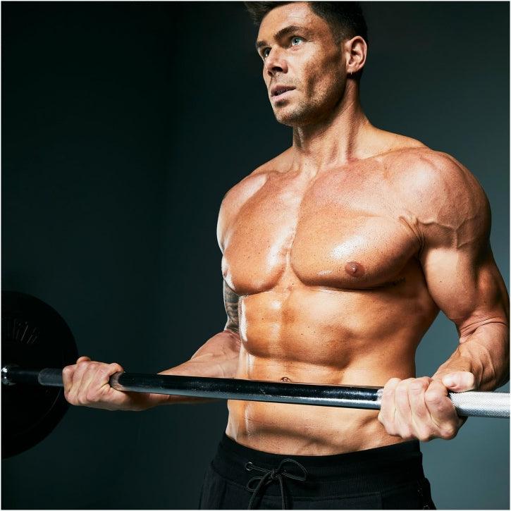 Langhantelstange Chrom 200 cm mit Sternverschluss