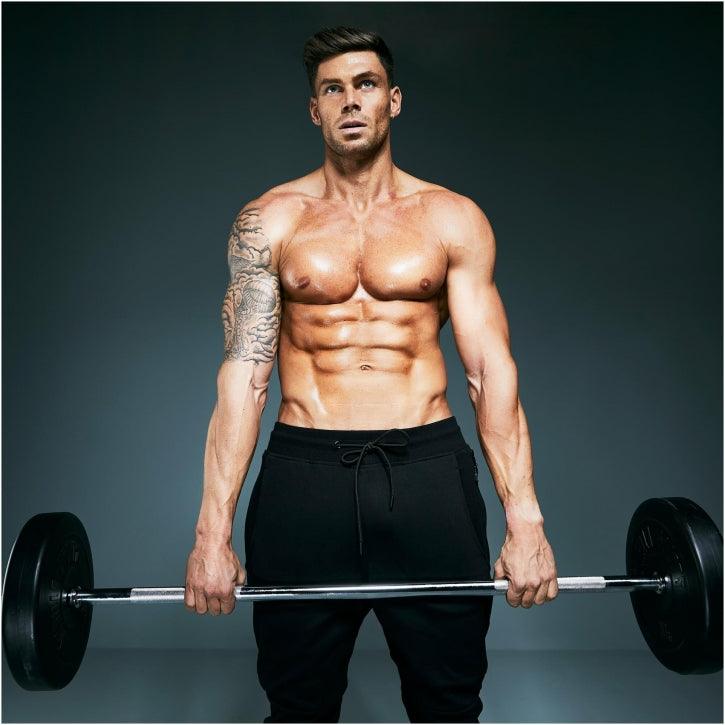 Langhantelstange Chrom 200 cm mit Sternverschluss