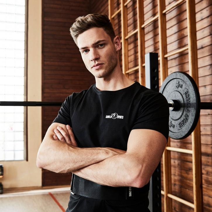 Kniebeugenständer mit Hantelscheibenaufnahme