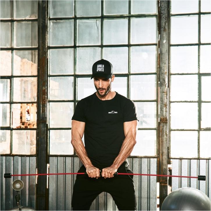 Schwungstab Rot/Schwarz 160 cm