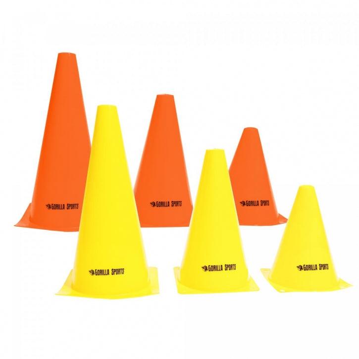 Hütchen 10-er Set Pylone 17 cm - 30 cm