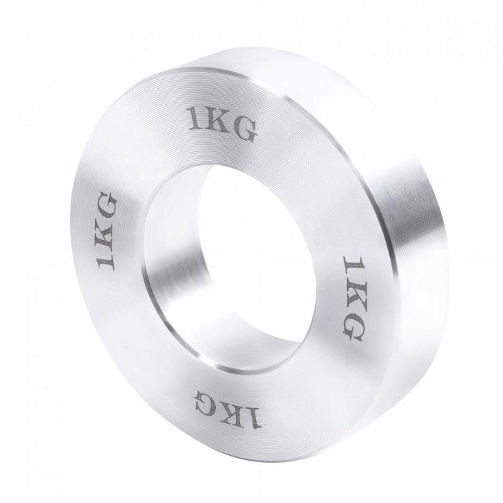 Hantelscheiben Set 50/51 mm Chrom 5 kg inkl. Tragetasche