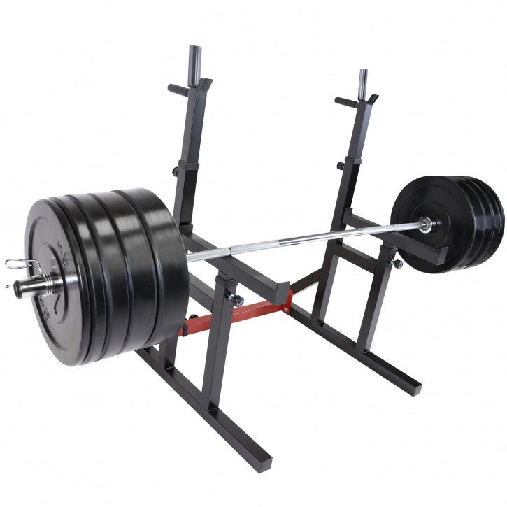 Squat Rack inkl. Olympia Bumper Plate Langhantelset 170 kg