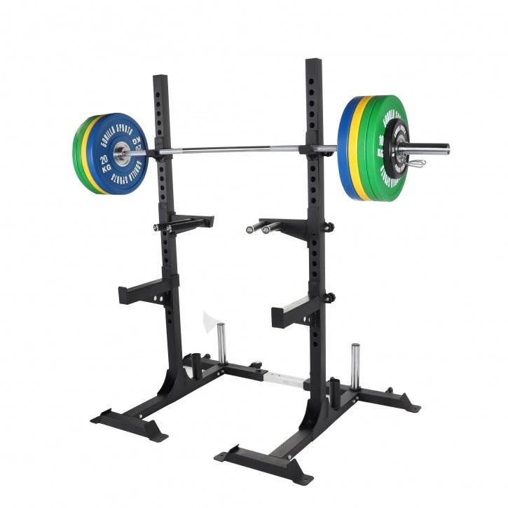 Squat Rack inkl. Olympia Langhantelset Profi 140 kg