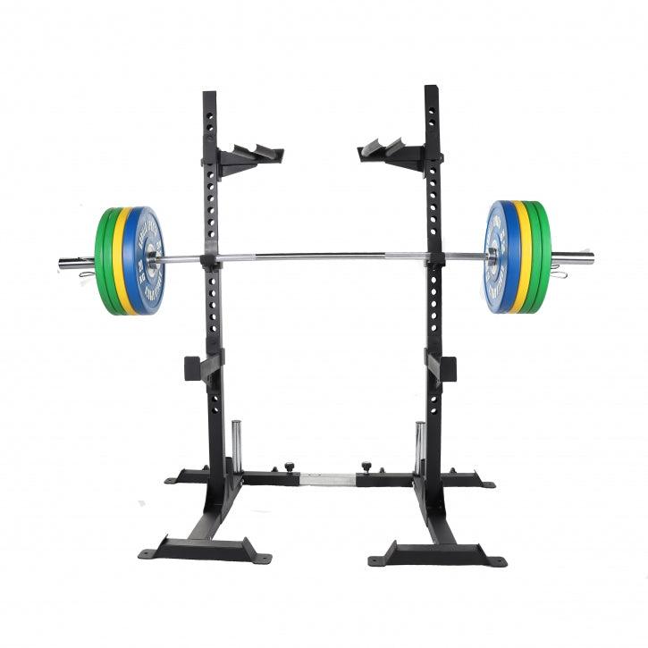 Squat Rack inkl. Olympia Langhantelset Profi 140 kg