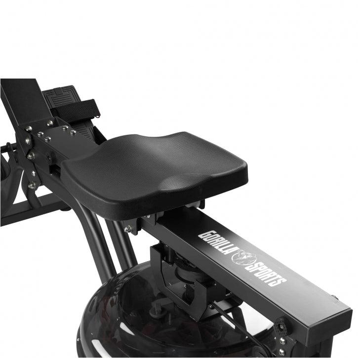 Wasserrudergerät mit Trainingscomputer Schwarz/Rot