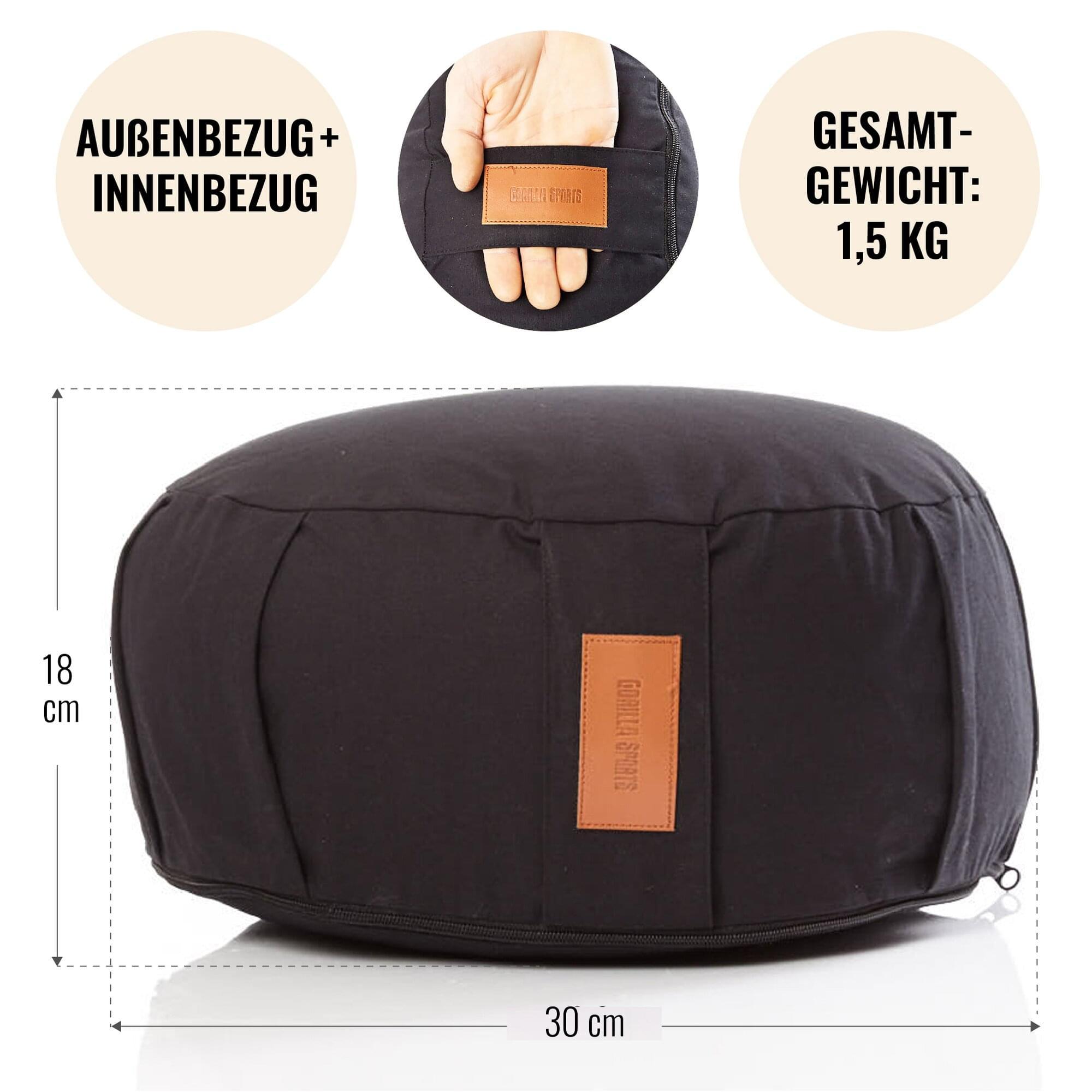 Yoga Set inkl. Yogakissen und Yogagurt in verschiedenen Farben