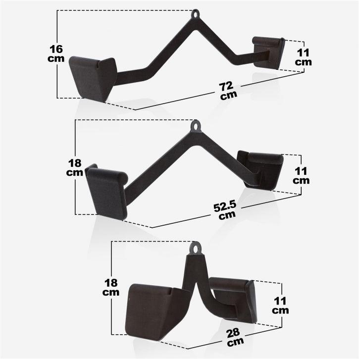 Latzug-/Rudergriff Gummi schwarz